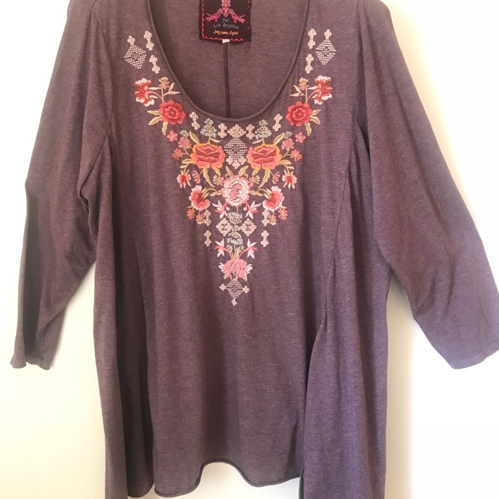 Johnny Was embroidered tunic 3x
